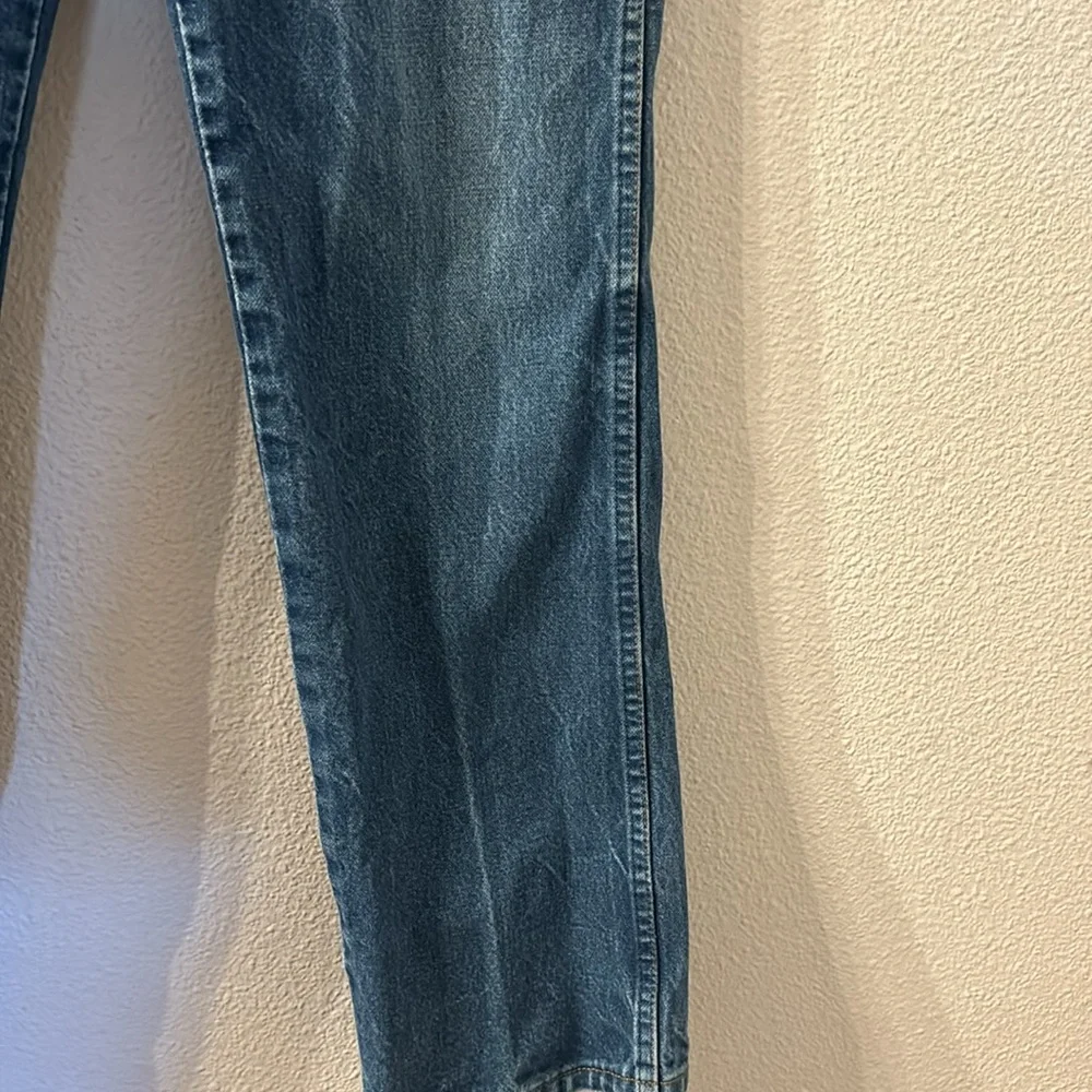 Wrangler straight leg medium wash jeans size 34X31